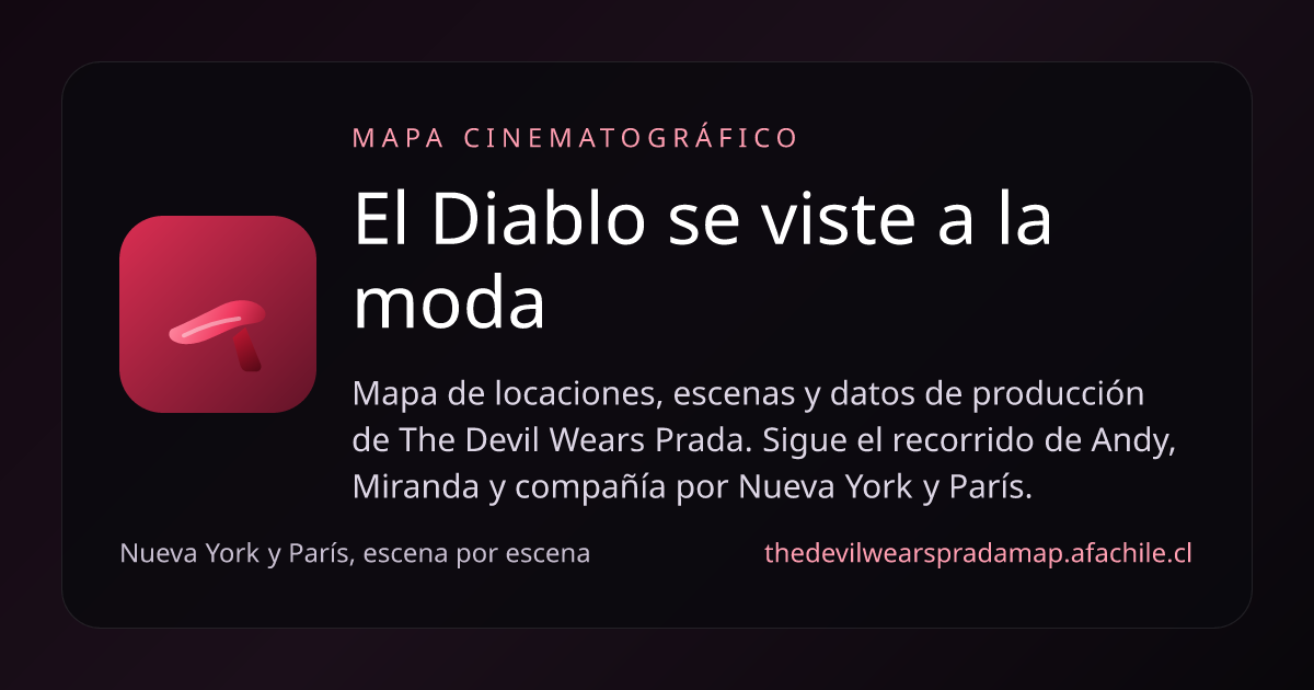 El Diablo se viste a la moda — Mapa Cinematográfico